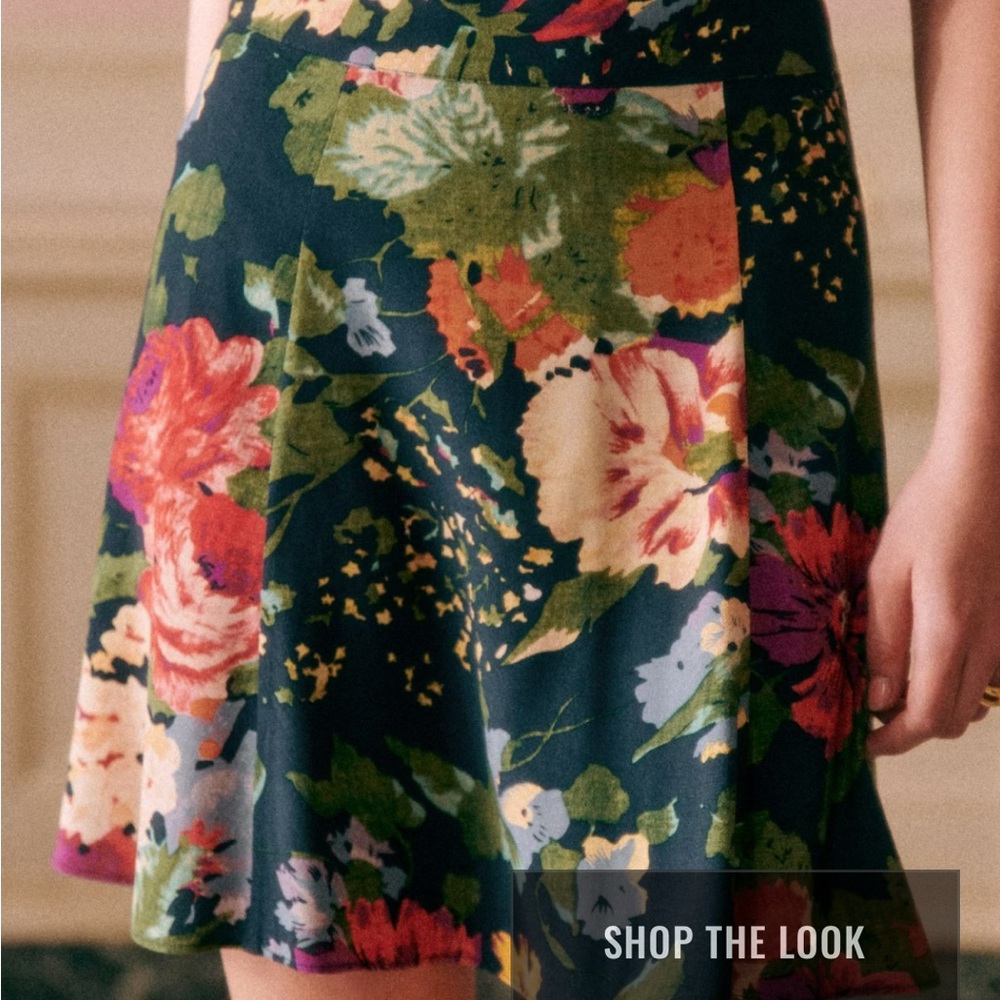 Sezane Mariata Skirt Trianon Print - Size 8